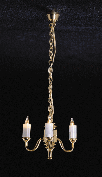 CK3001 3 Up-Arm Colonial Chandelier