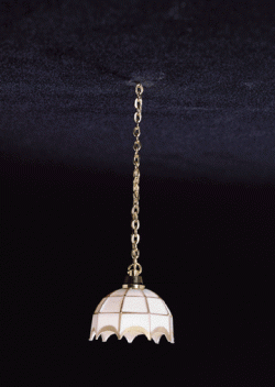 CK3381 White Tiffany Hanging Lamp