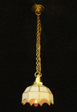 CK2401 White-Tiffany Hanging Lamp (HS)