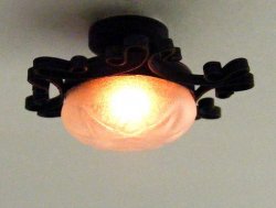 CK3723 Ornate Iron Ceiling Lamp