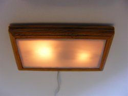 CK3727 Modern Wood Ceiling Light w/Removable Shade