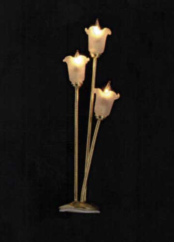 CK4312 3-Arm Tulip Shade Floor Lamp - Click Image to Close